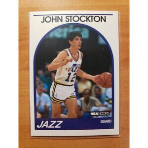 John Stockton 1989-1990 NBA Hoops #140 - Utah Jazz - NBA - Dream Team - HOF
